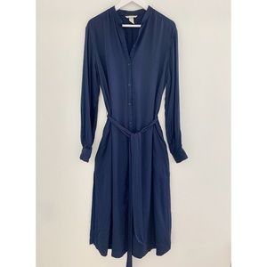 H&M Navy Midi Dress